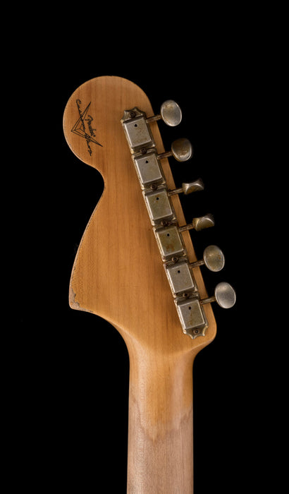 Fender Custom Shop 1967 Stratocaster Heavy Relic Aged Black Electric Guitar With Case