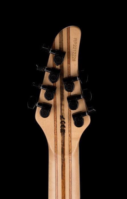 Mayones Regius 4Ever 7 String 3A Grade Eye Poplar Top Black Feather Satine Finish