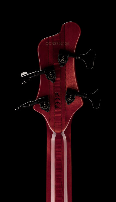 Mayones Comodous 4 String Bass Guitar Poplar Top Liquid Red Gloss Finish
