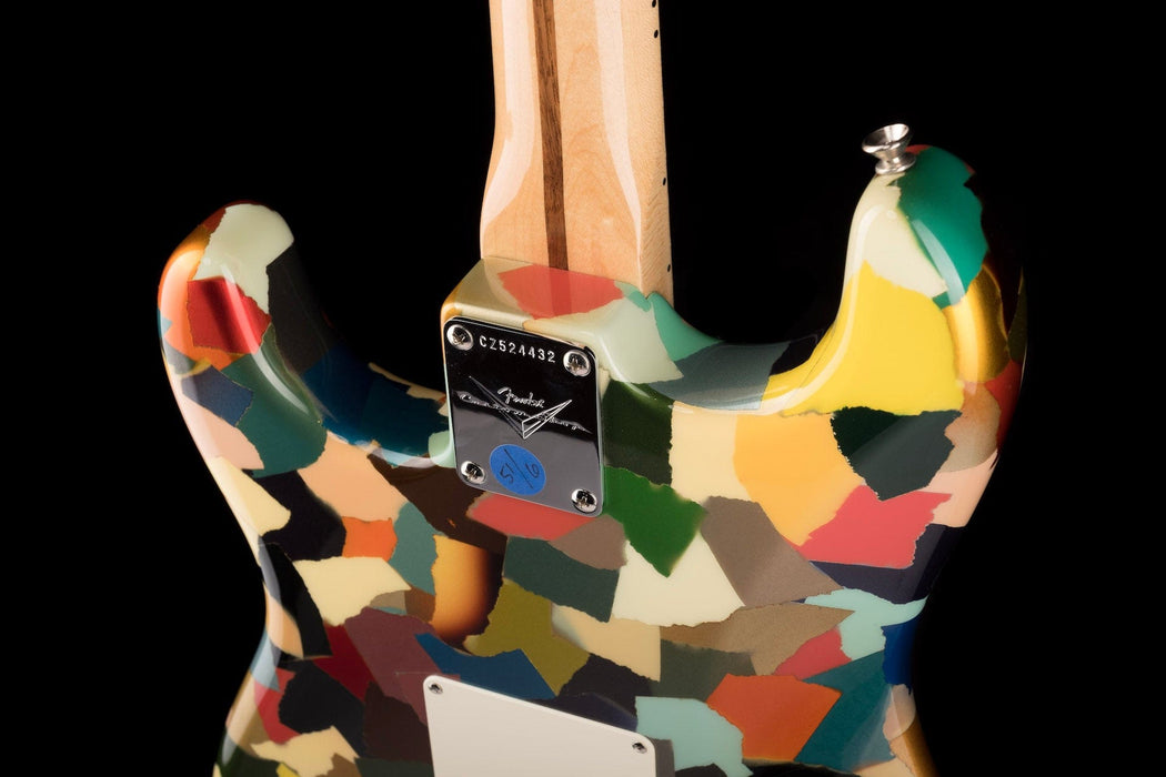 vPre-Owned Fender Custom Shop Masterbuilt Dale Wilson Active Clown Patch Strat Electric Guitar