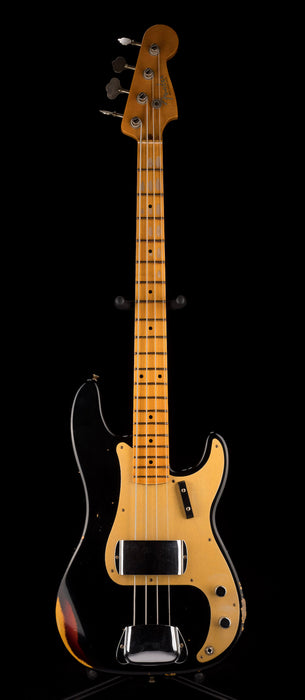 Fender Custom Shop 1958 Precision Bass Relic Aged Black over Chocolate 3-Tone Sunburst