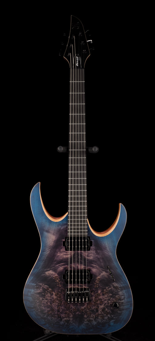 Mayones Duvell Elite 6 Dirty Purple Blue Burst Electric Guitar With Soft Case