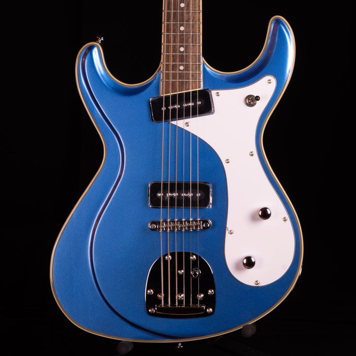 Eastwood Sidejack Deluxe Baritone - Dark Metallic Blue
