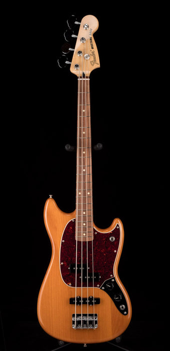 Used Fender Player Mustang Bass PJ Pau Ferro Aged Natural with Gig Bag