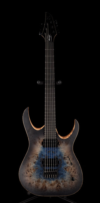 Mayones Duvell Elite 6 Galaxy Eye Blue Satine Electric Guitar With Case