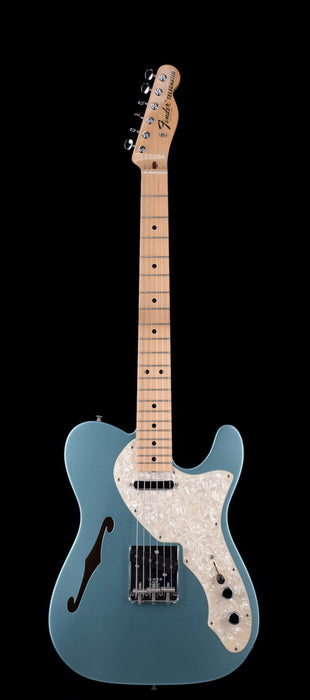 Pre Owned 2005 Fender Custom Shop 1969 Telecaster Thinline Firemist Silver With OHSC