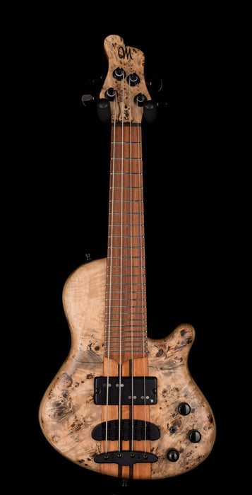 Mayones Cali4 Bass Black Limba Body 3A Poplar Top Natural Matt Finish