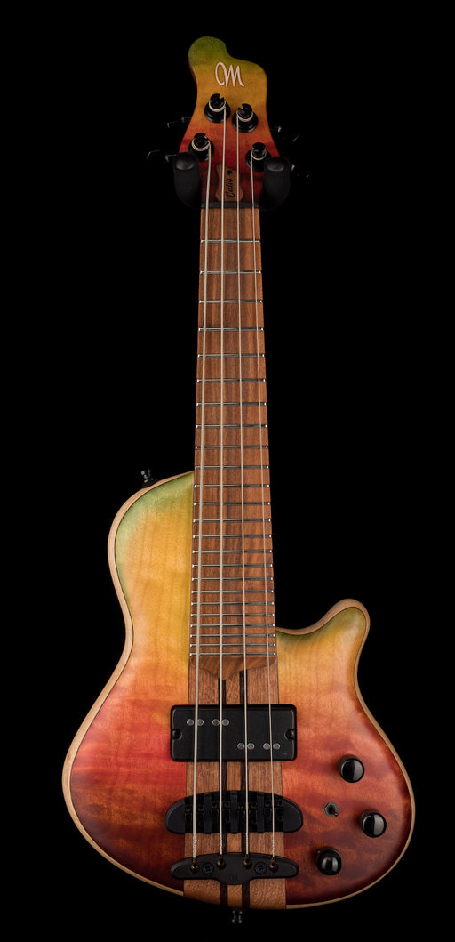 Mayones Cali4 Flame 3A Maple Top Custom Color Trans Rainbow Matt Finish with Case 