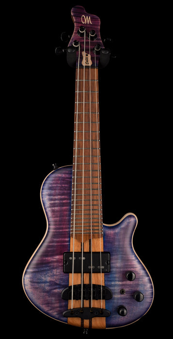 Mayones Cali4 Flame Maple Top Custom Color Trans Purple Matt Finish with Case