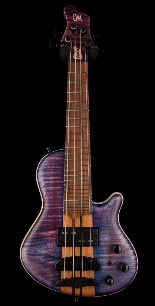Mayones Cali4 Flame Maple Top Custom Color Trans Purple Matt Finish with Case