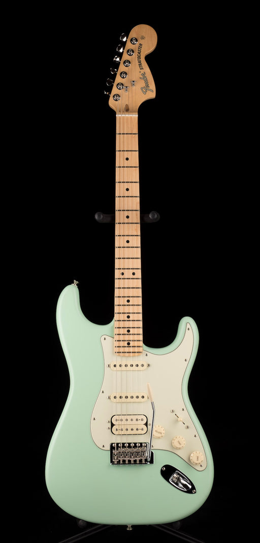 Used Fender American Performer Stratocaster HSS Satin Surf Green with Gig Bag