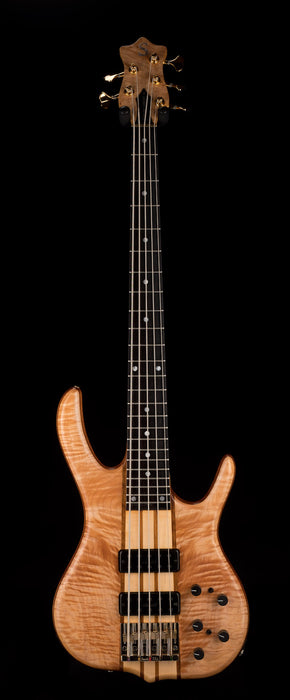 Pre Owned 2018 Ken Smith BSR 5GN 5-String Bass White Tiger With OHSC