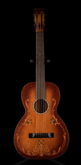 Pre Owned Regal Luann 1920's Floral Parlor Acoustic Guitar With SSC