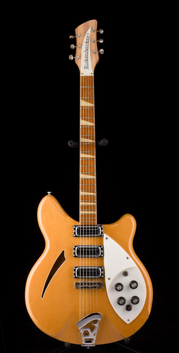 Vintage 1968 Rickenbacker 370/6 Maple Glo With New Silver Vintage-Style HSC
