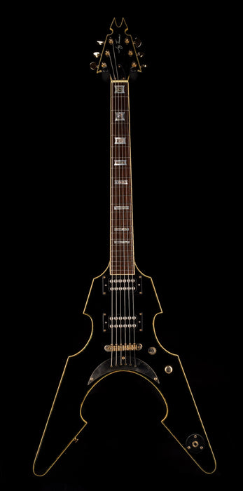 Turser Warlord Flying V Black With Gig Bag