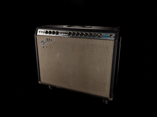 Pre Owned 1972 Fender Twin Reverb Guitar Amp Combo (Silverface) With Footswitch
