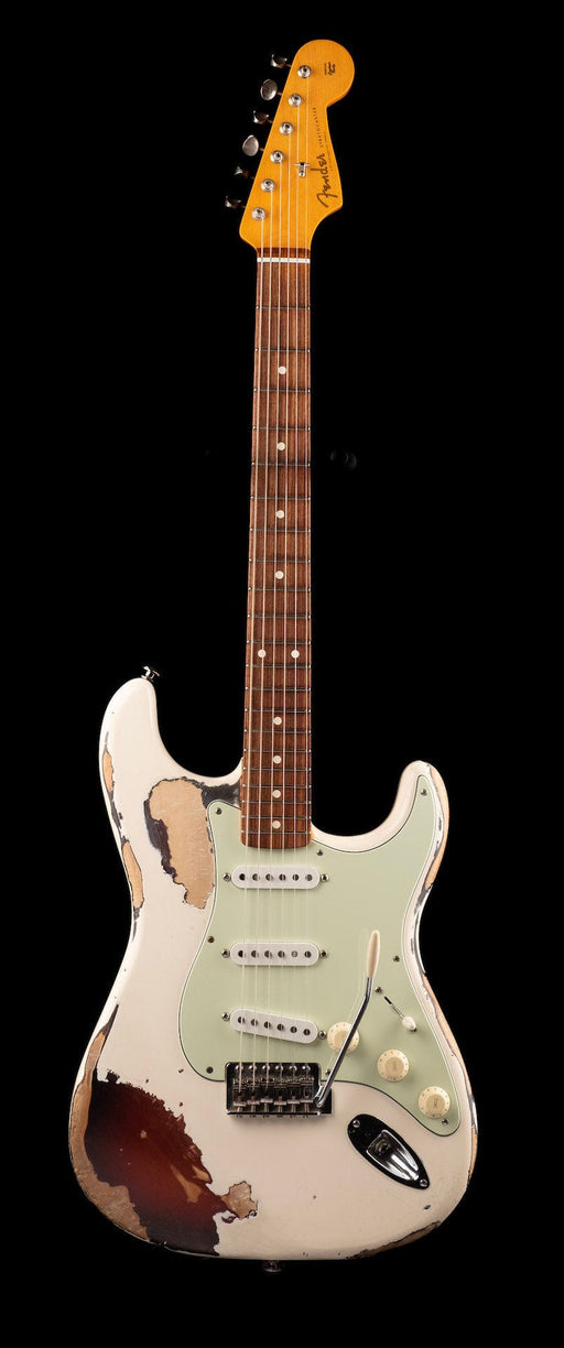 Used Whipped Up Fender Partscaster Olympic White Over Copper Metallic with Bag