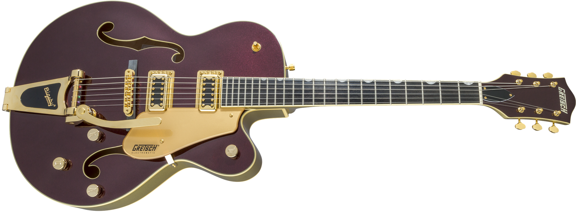 DISC - Gretsch G5420TG Electromatic 135th Anniversary Limited Edition Hollow Body Single-Cut with Bigsby Two-Tone Dark Cherry Metallic/Casino Gold