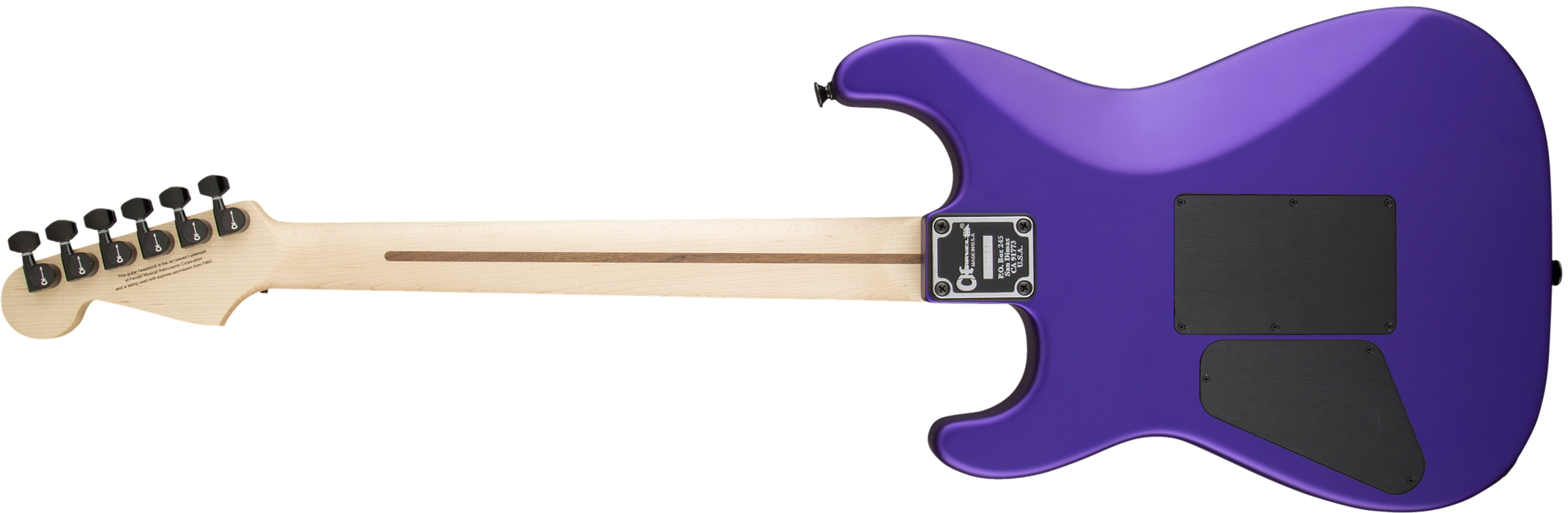 Charvel USA Select San Dimas Style 1 HSS FR Satin Plum Electric Guitar With Case