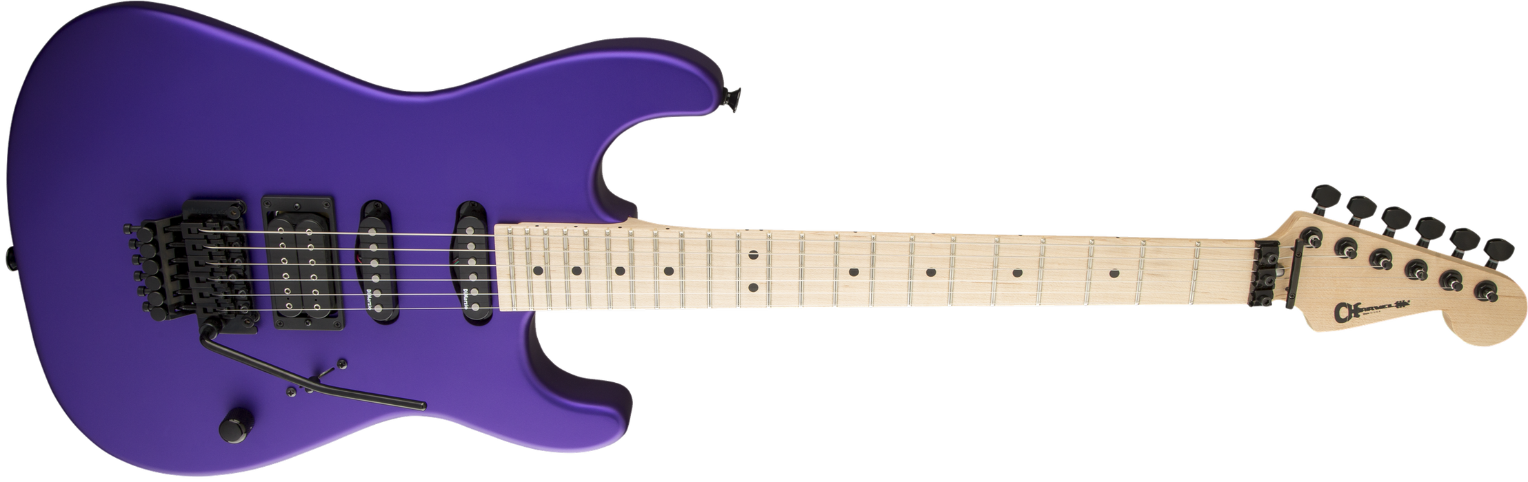 Charvel USA Select San Dimas Style 1 HSS FR Satin Plum Electric Guitar With Case