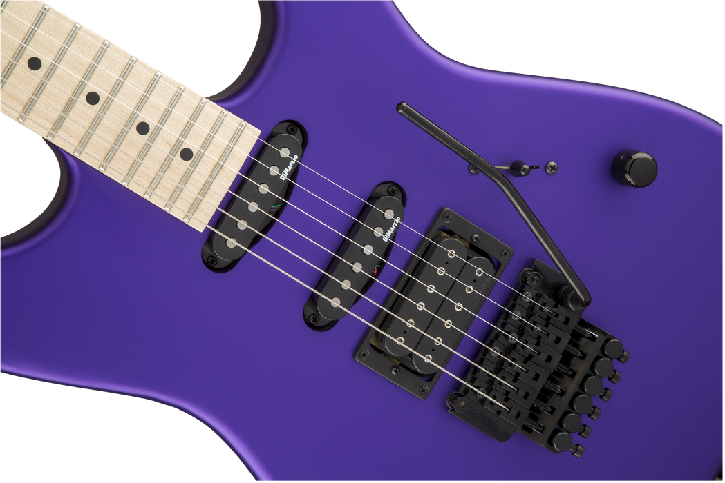 Charvel USA Select San Dimas Style 1 HSS FR Satin Plum Electric Guitar With Case