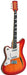 Eastwood Surfcaster Guitar - Cherry Sunburst Left Handed