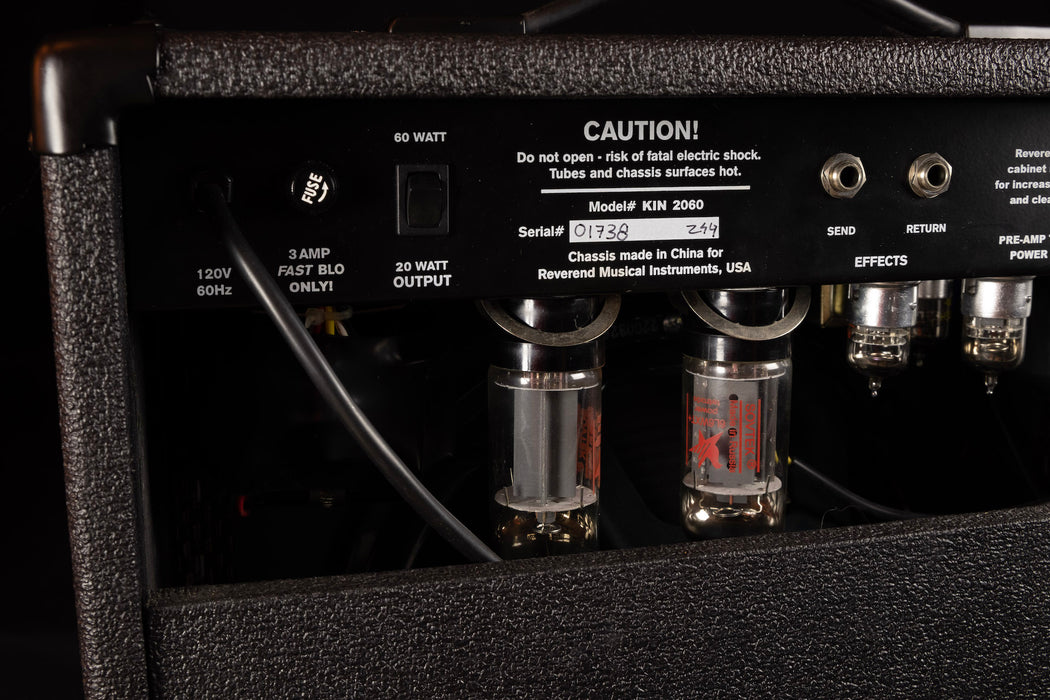 Used '04 Reverend Kingsnake 60-20 1x12 Combo 6L6 Tube Guitar Amp With Cover 1 of 300 Made!!