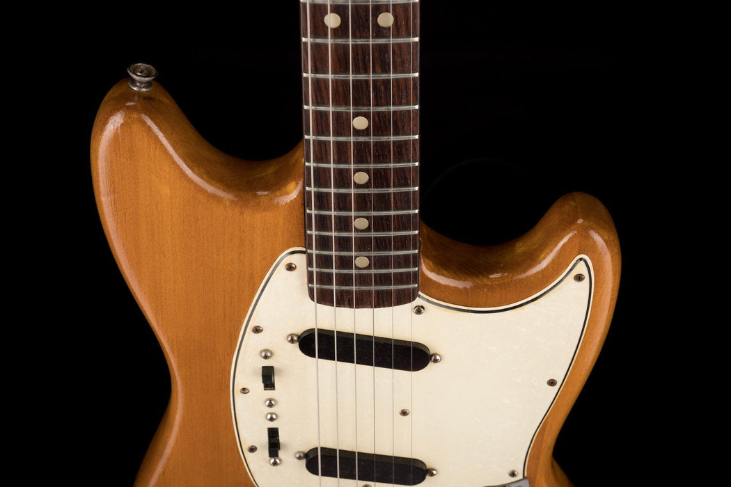 Pre Owned Vintage 1965 Fender Mustang Stripped Natural With OHSC
