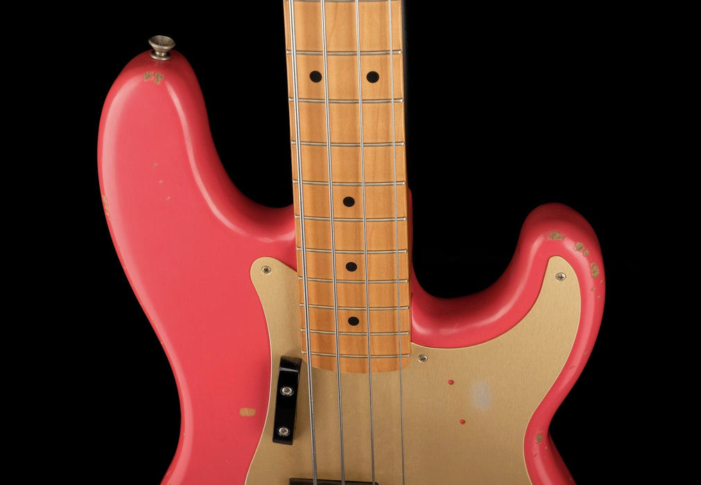 Used Fender Roadworn 50's Precision Bass Fiesta Red with Case