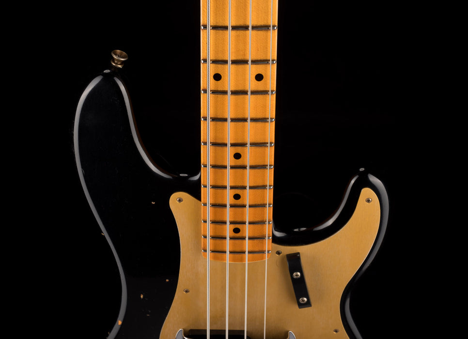 Fender Custom Shop 1958 Precision Bass Relic Aged Black over Chocolate 3-Tone Sunburst