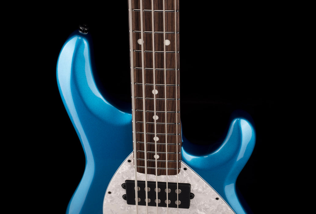 Ernie Ball Music Man StingRay Special 5 HH Bass Speed Blue Roasted Maple With Case