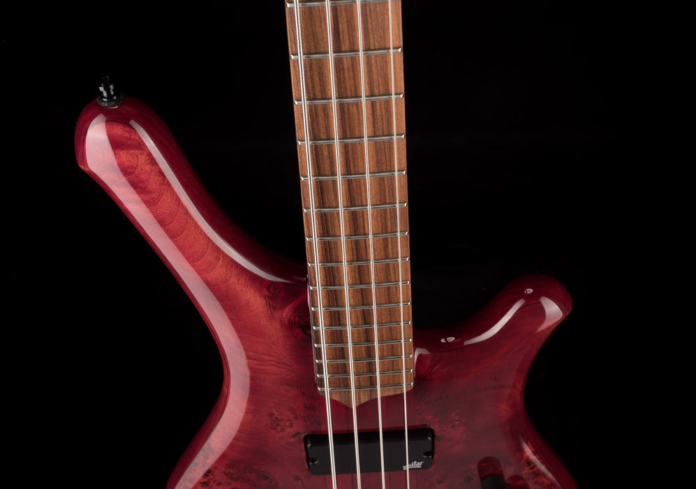 Mayones Comodous 4 String Bass Guitar Poplar Top Liquid Red Gloss Finish