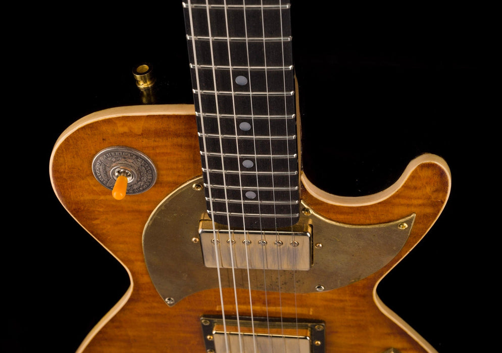 Used Postal Delta Zephyr Flamed Antique Burst Electric Guitar With OHSC
