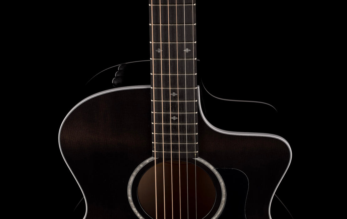 Taylor 214ce DLX LTD Trans Grey Acoustic Electric Guitar With Case