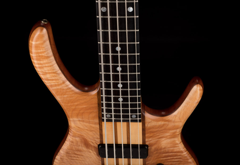 Pre Owned 2018 Ken Smith BSR 5GN 5-String Bass White Tiger With OHSC