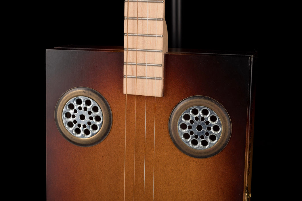 Daddy Mojo 4-String Sunburst Hand Cigar Box Guitar