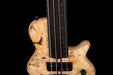 Mayones Cali4 Lined Fretless Bass Buckeye Burl Top Swamp Ash Back Ebony Board w/ Case