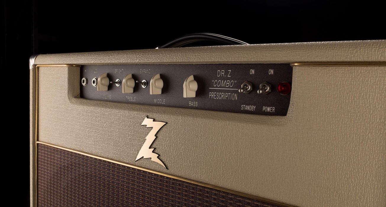 Pre Owned 1999 Dr. Z Prescription 2x12" Guitar Amp Combo With Bakelite Attenuator Blonde
