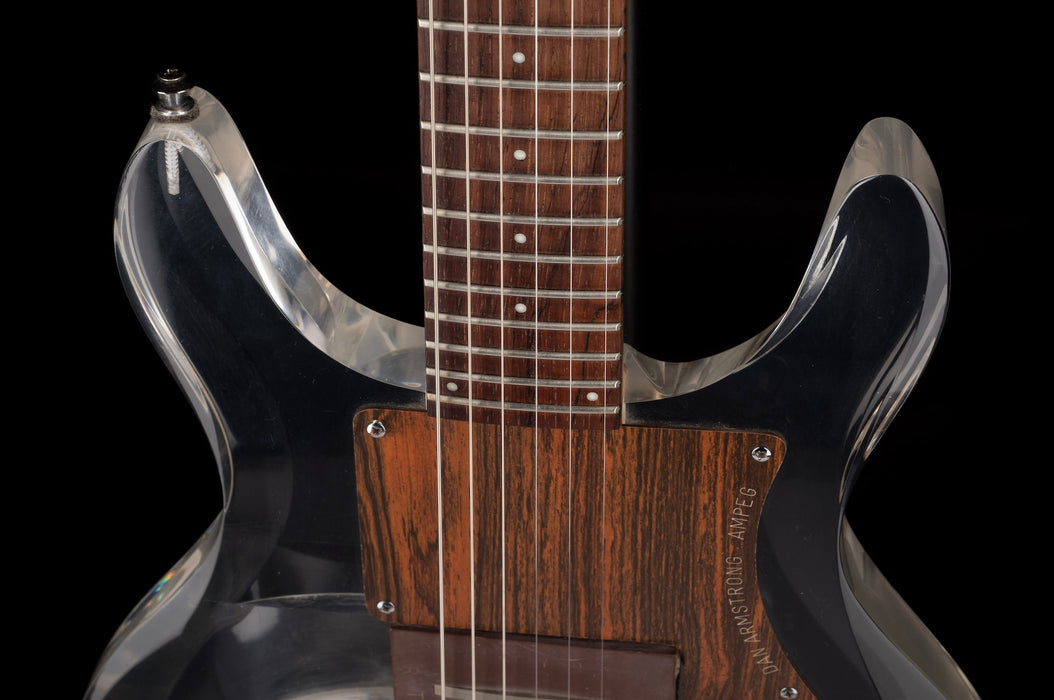Pre Owned 1969 Ampeg Dan Armstrong Clear Lucite Guitar - John Waite Collection
