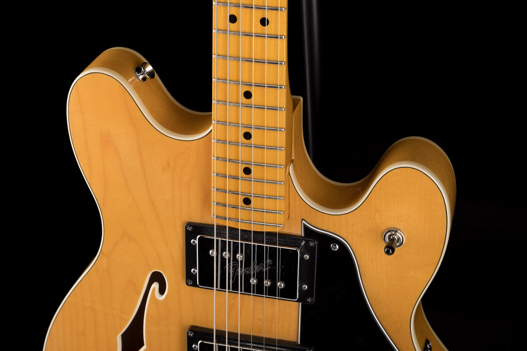 Used 2013 Limited Edition Fender Modern Player Starcaster Natural With Gig Bag
