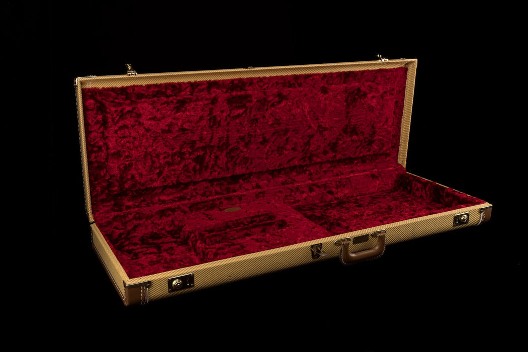 Used Fender G&G Tweed Stratocaster Telecaster Case Red Interior