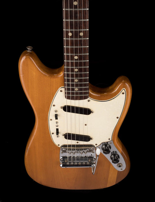 Pre Owned Vintage 1965 Fender Mustang Stripped Natural With OHSC