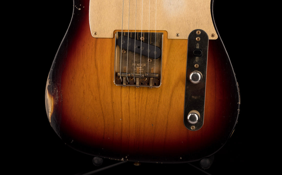 Fender Custom Shop Masterbuilder Apprentice Nick Saccone 50's Tele Relic Chocolate 3-Tone Sunburst