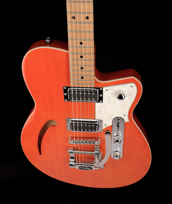 Pre Owned Reverend Club King RB Rock Orange With Bigsby With OHSC
