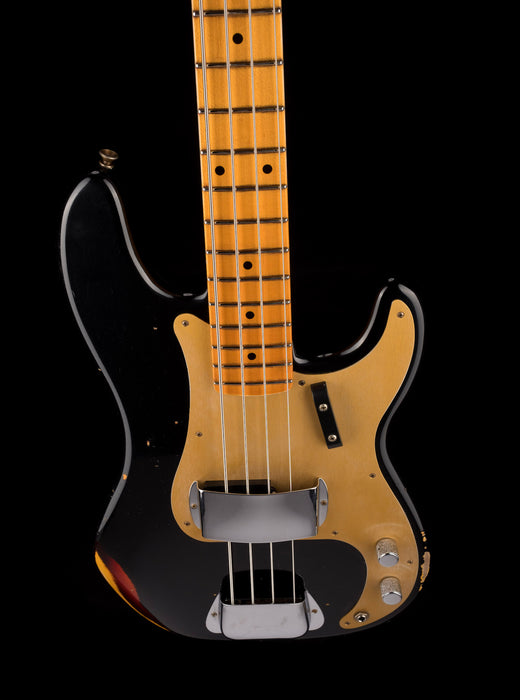 Fender Custom Shop 1958 Precision Bass Relic Aged Black over Chocolate 3-Tone Sunburst