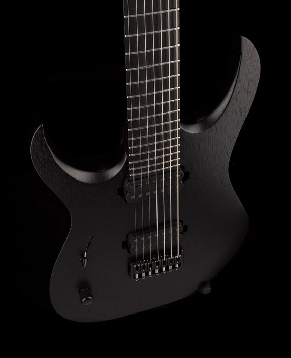 Mayones Duvette BL 7 Left Handed Black Limba Monolith Black Matte Finish