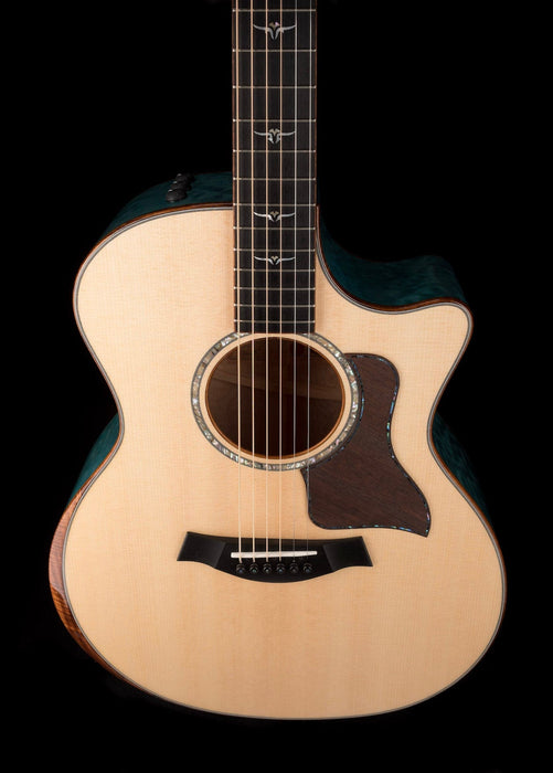 Pre Owned Taylor Custom GA Grand Auditorium Koi Blue with Case