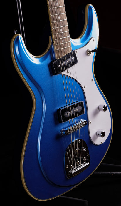 Eastwood Sidejack Deluxe Baritone - Dark Metallic Blue
