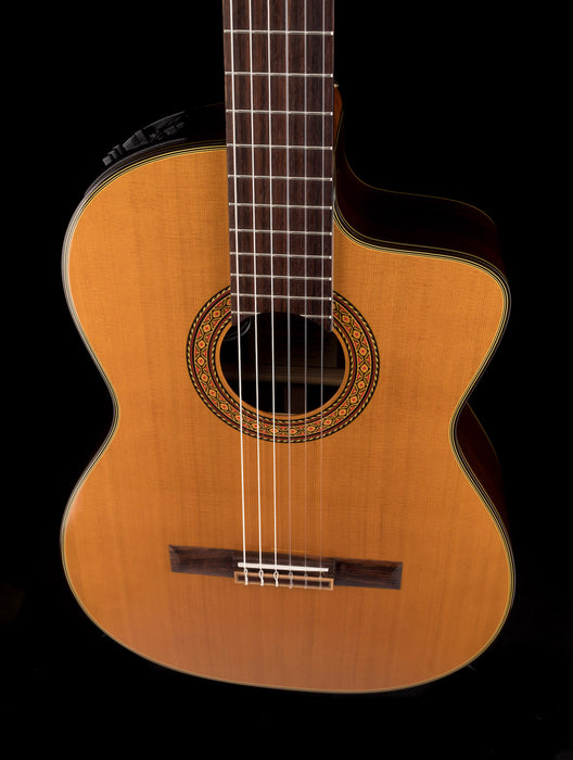 Pre Owned 2005 Takamine EC132SC Nylon Acoustic Guitar With HSC