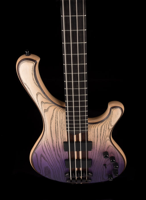 Mayones Viking 4 String Bass Guitar Dirty Ash Purple Horizon